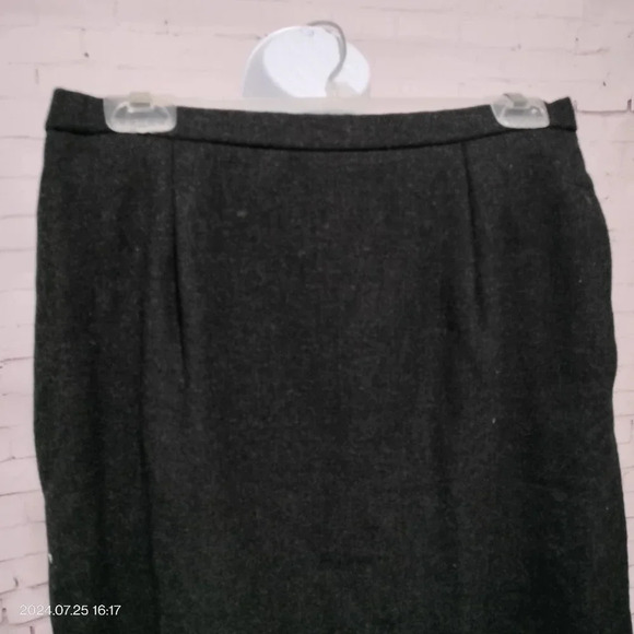 Pendleton Virgin Wool Skirt Midi Straight Pockets Lined Size 14 Made In USA - Picture 2 of 9